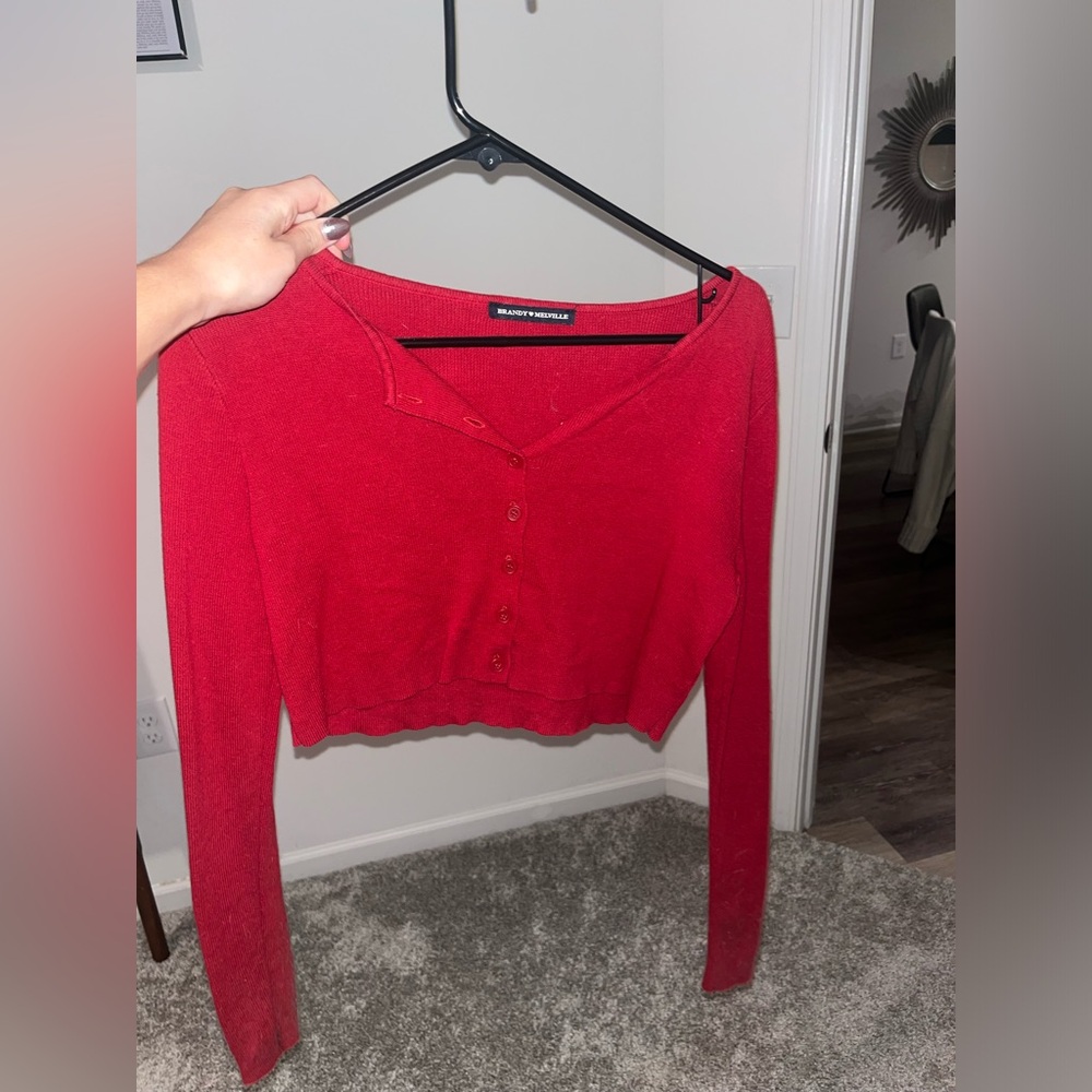 Brandy Melville long sleeve crop top